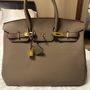 Elegant Taupe Handbag